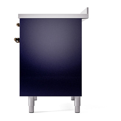 ILVE Nostalgie II Noblesse 40" Midnight Blue Induction Range with 6 Elements Solid Door