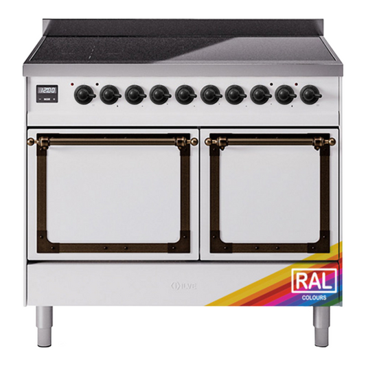 ILVE Nostalgie II Noblesse 40" RAL Induction Range with 6 Elements Solid Door