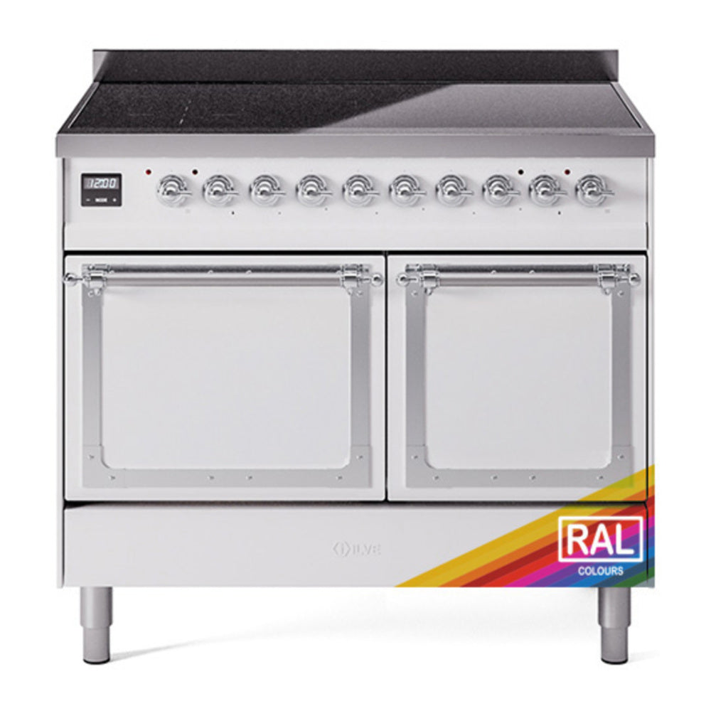 ILVE Nostalgie II Noblesse 40" RAL Induction Range with 6 Elements Solid Door