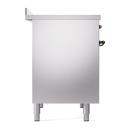 ILVE Nostalgie II Noblesse 40" Stainless Steel Induction Range with 6 Elements Solid Door