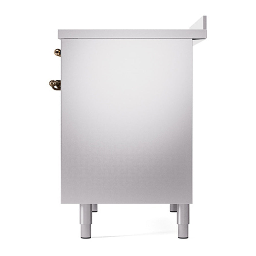 ILVE Nostalgie II Noblesse 40" Stainless Steel Induction Range with 6 Elements Solid Door