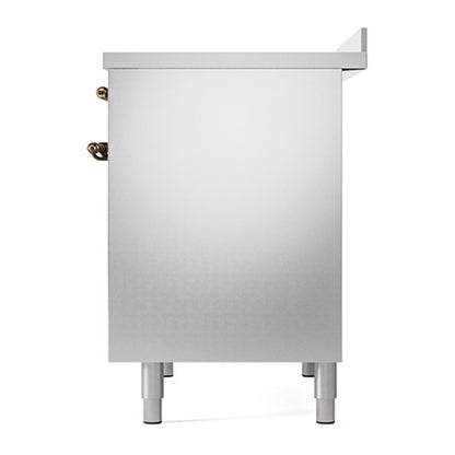 ILVE Nostalgie II Noblesse 40" Stainless Steel Induction Range with 6 Elements Solid Door