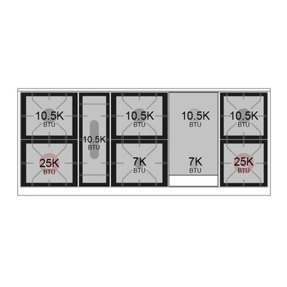 ILVE Nostalgie II 60" White Dual Fuel Range with 9 Burners and Griddle Triple Glass Door Liquid Propane