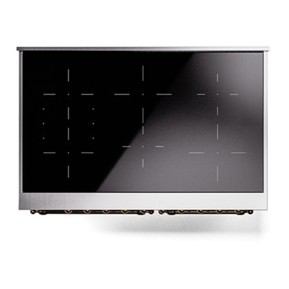 ILVE Nostalgie II 40" RAL Induction Range with 6 Elements Solid Door