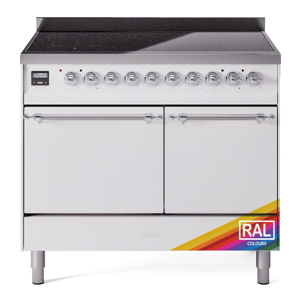 ILVE Nostalgie II 40" RAL Induction Range with 6 Elements Solid Door