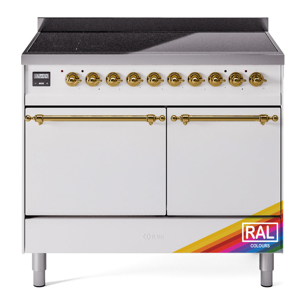 ILVE Nostalgie II 40" RAL Induction Range with 6 Elements Solid Door