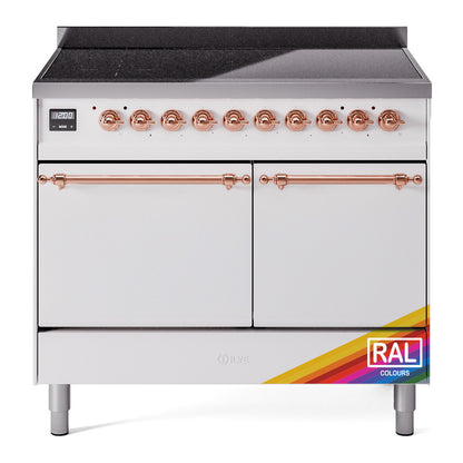 ILVE Nostalgie II 40" RAL Induction Range with 6 Elements Solid Door