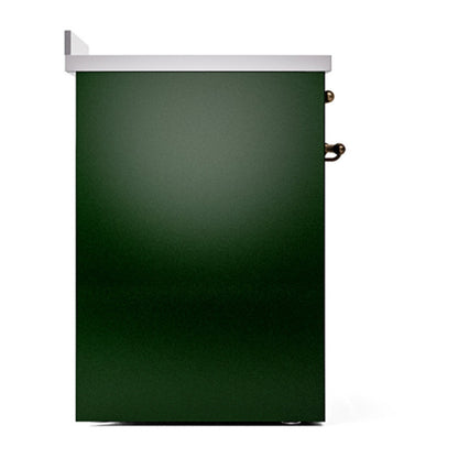 ILVE Nostalgie II 30" Emerald Green Induction Range with 4 Elements Triple Glass Door