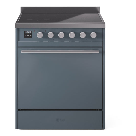 ILVE Professional Plus II 30" Induction Range with 4 Elements Solid Door