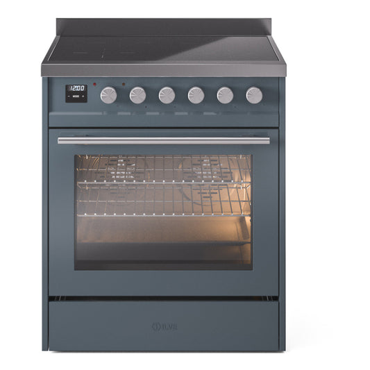ILVE Professional Plus II 30" Induction Range with 4 Elements Triple Glass Door