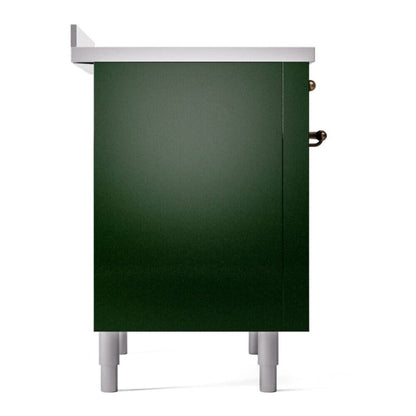 ILVE Nostalgie II 36" Emerald Green Induction Range with 6 Elements Triple Glass Door