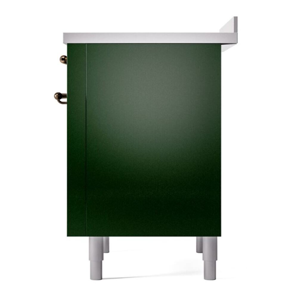 ILVE Nostalgie II 36" Emerald Green Induction Range with 6 Elements Triple Glass Door