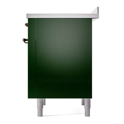 ILVE Nostalgie II 36" Emerald Green Induction Range with 6 Elements Triple Glass Door