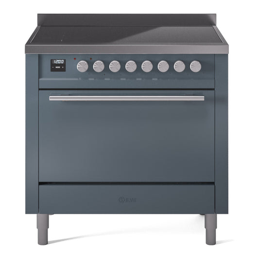 ILVE Professional Plus II 36" Induction Range with 6 Elements Solid Door