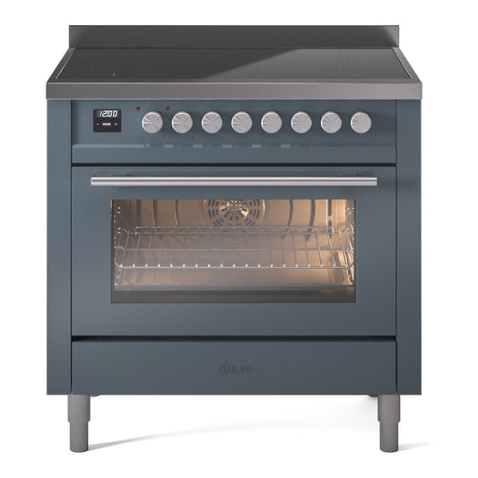 ILVE Professional Plus II 36" Induction Range with 6 Elements Triple Glass Door