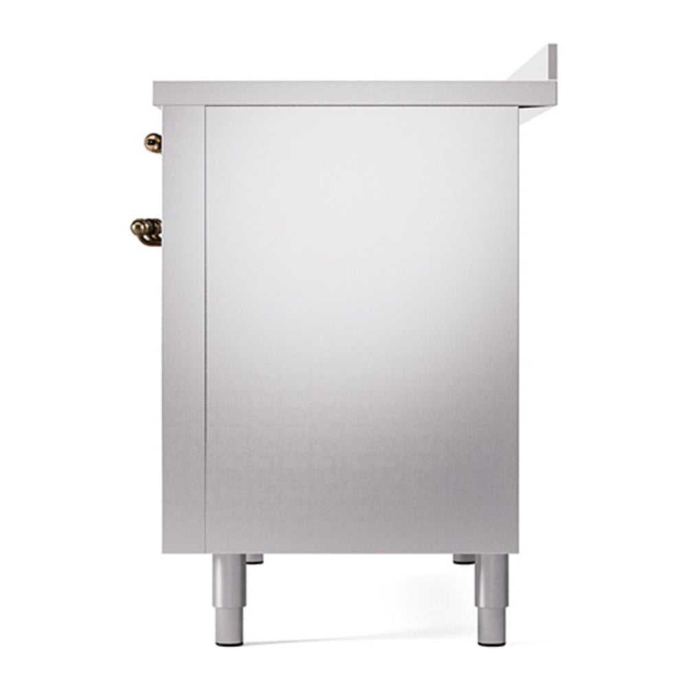 ILVE Nostalgie II 48" Stainless Steel Induction Range with 6 Elements Triple Glass Door