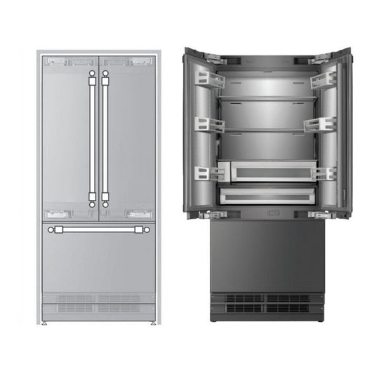 ILVE Panel Ready Built-In French Door Refrigerator