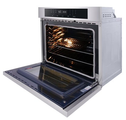 THOR Kitchen 30 in. Professional Self-Cleaning Wall Oven in Stainless Steel, HEW3001