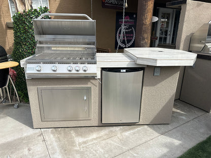 KoKoMo Grills 7'6" Poly High Bar Outdoor Kitchen Island - Poly