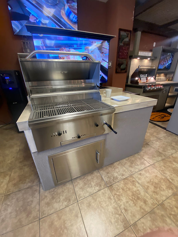 Charcoal BBQ Island