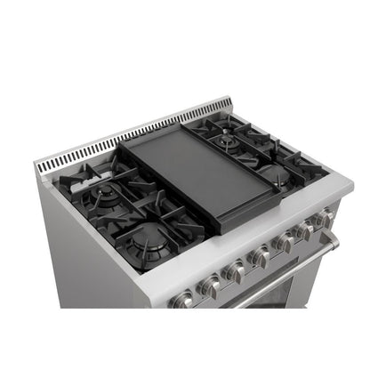 THOR Kitchen Cast Iron Double Burner Griddle Plate, RG1032